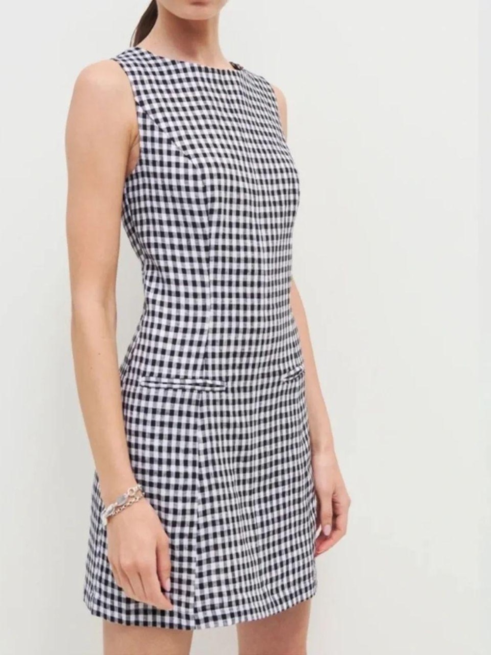 REFORMATION citron linen mini dress